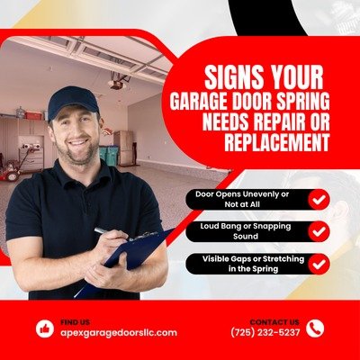 Signs Your Garage Door Spring Needs Repair or Replacement
